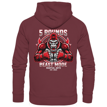 5 ROUNDS BEAST MODE Gorilla - Organic Hoodie