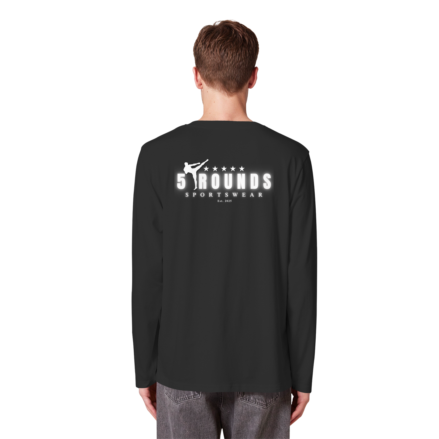 5 ROUNDS Organic Longsleeve T-Shirt – Premium Bio-Langarmshirt