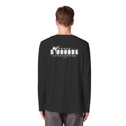 5 ROUNDS Organic Longsleeve T-Shirt – Premium Bio-Langarmshirt