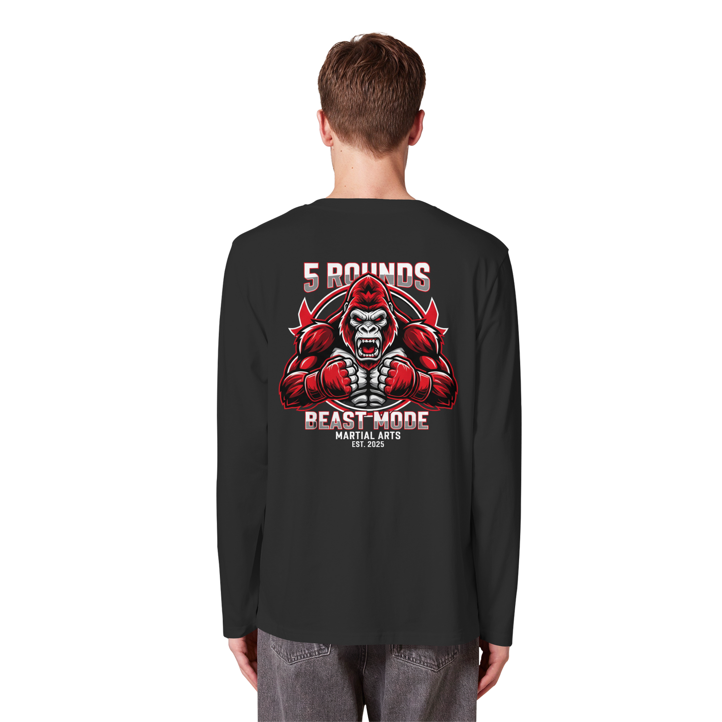 5 ROUNDS BEAST MODE Gorilla Organic Longsleeve