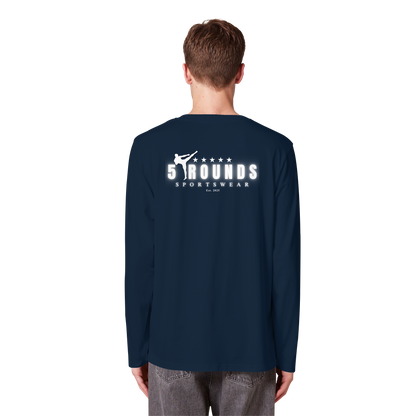 5 ROUNDS Organic Longsleeve T-Shirt – Premium Bio-Langarmshirt