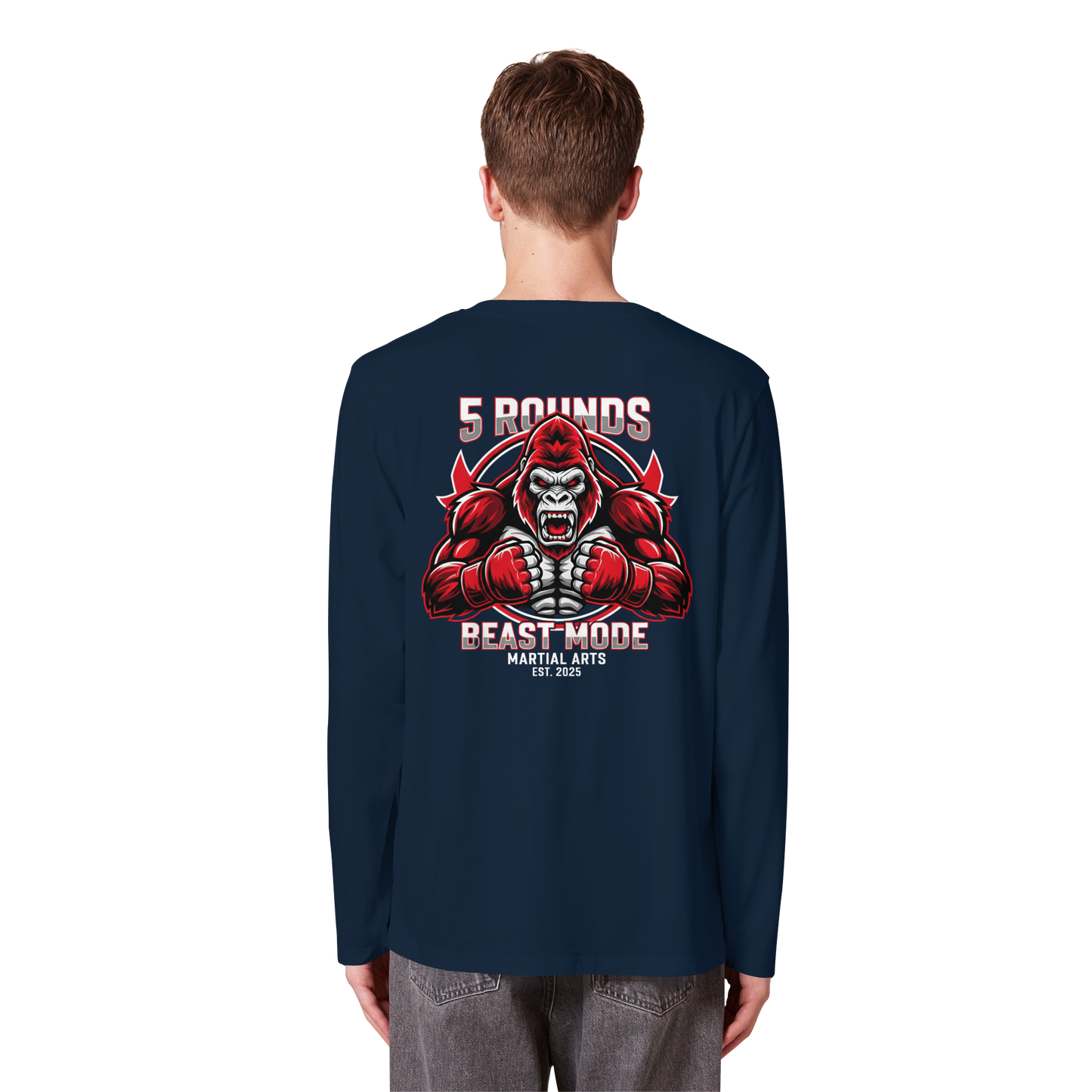 5 ROUNDS BEAST MODE Gorilla Organic Longsleeve