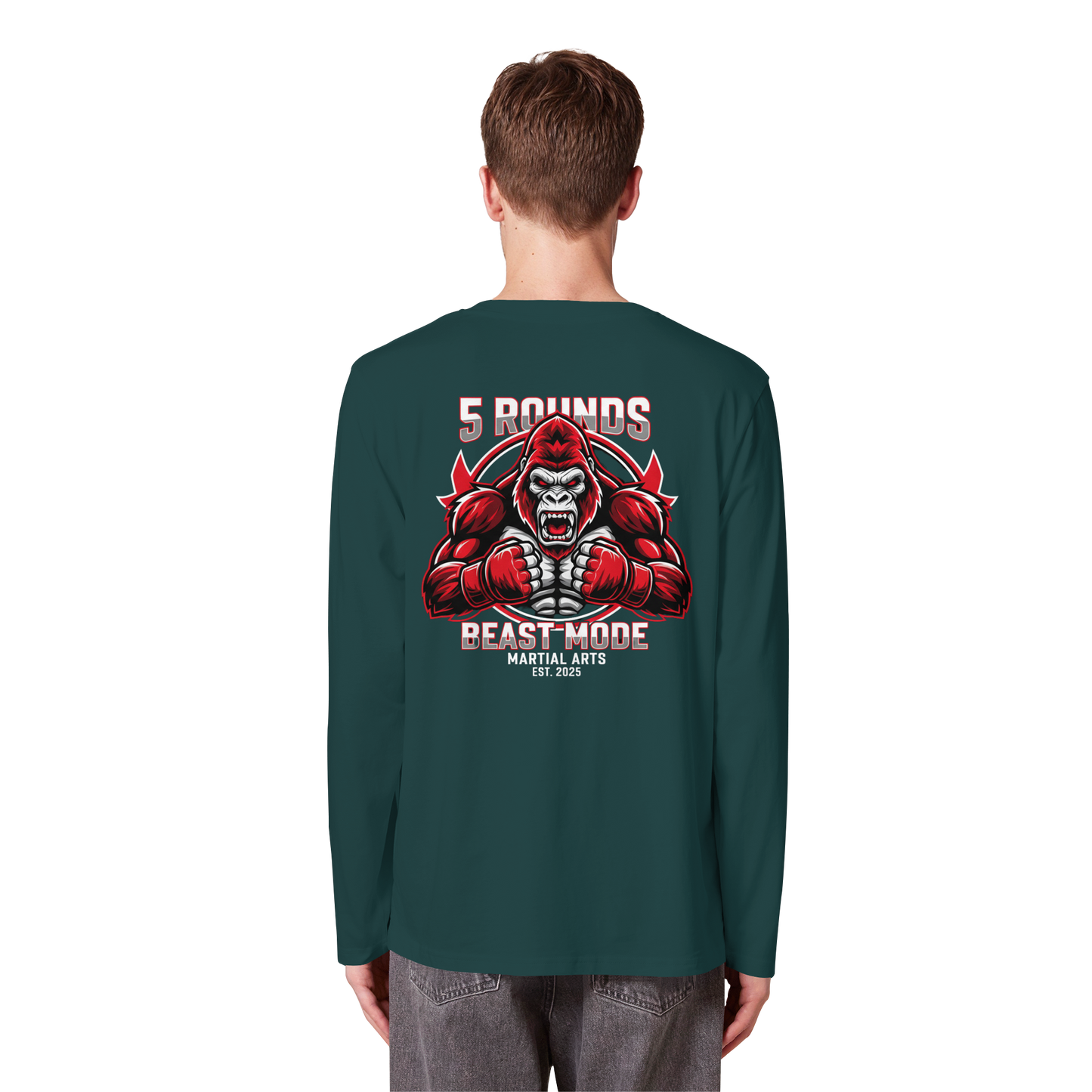 5 ROUNDS BEAST MODE Gorilla Organic Longsleeve