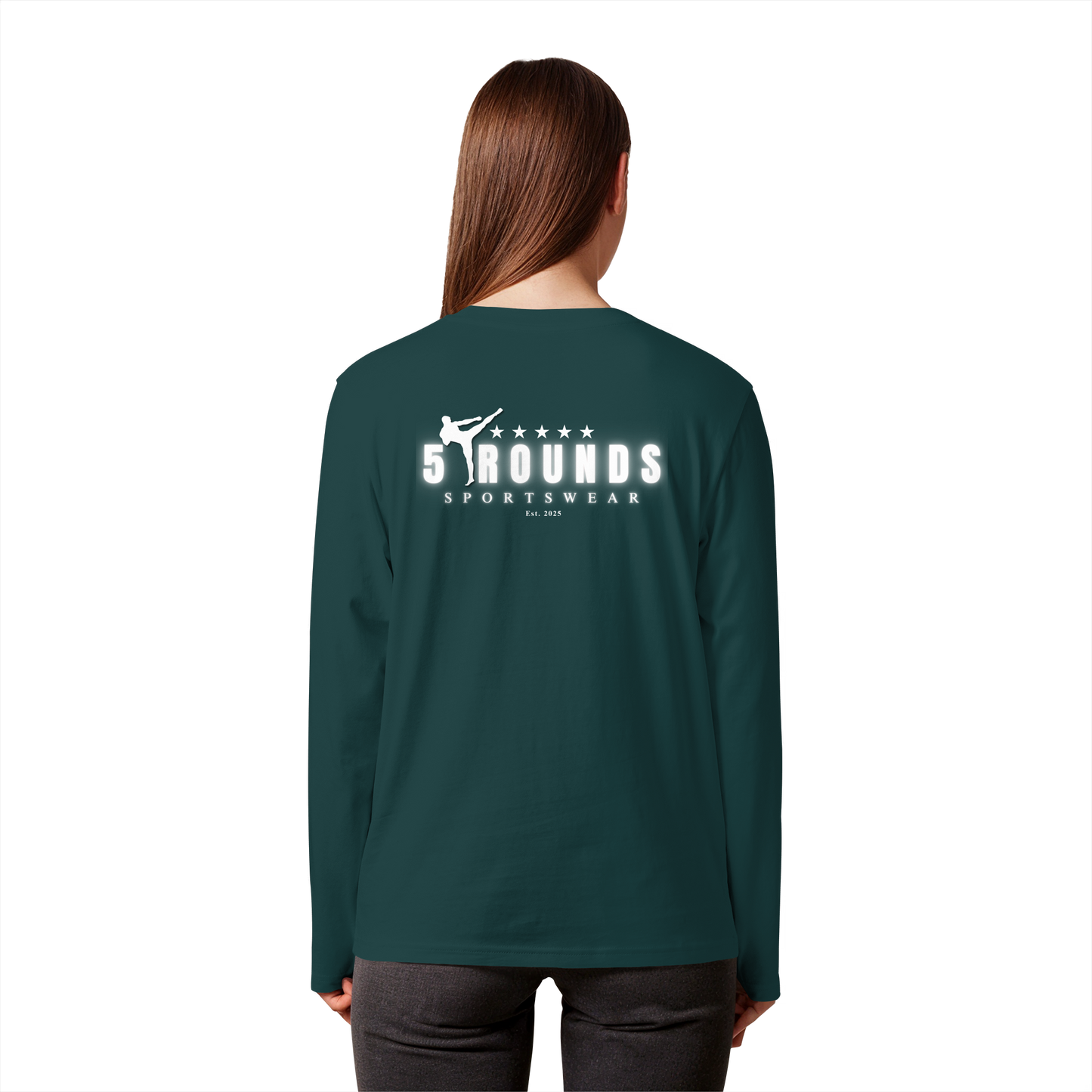 5 ROUNDS Organic Longsleeve T-Shirt – Premium Bio-Langarmshirt