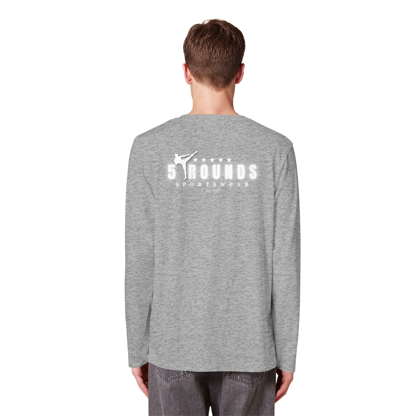 5 ROUNDS Organic Longsleeve T-Shirt – Premium Bio-Langarmshirt
