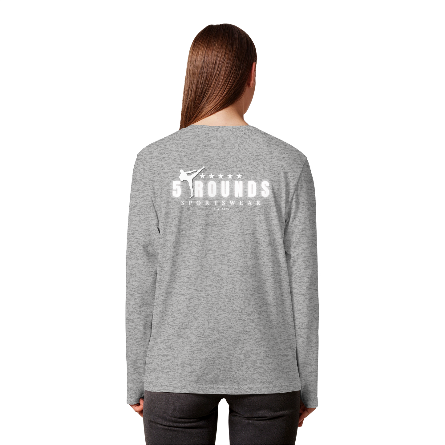 5 ROUNDS Organic Longsleeve T-Shirt – Premium Bio-Langarmshirt