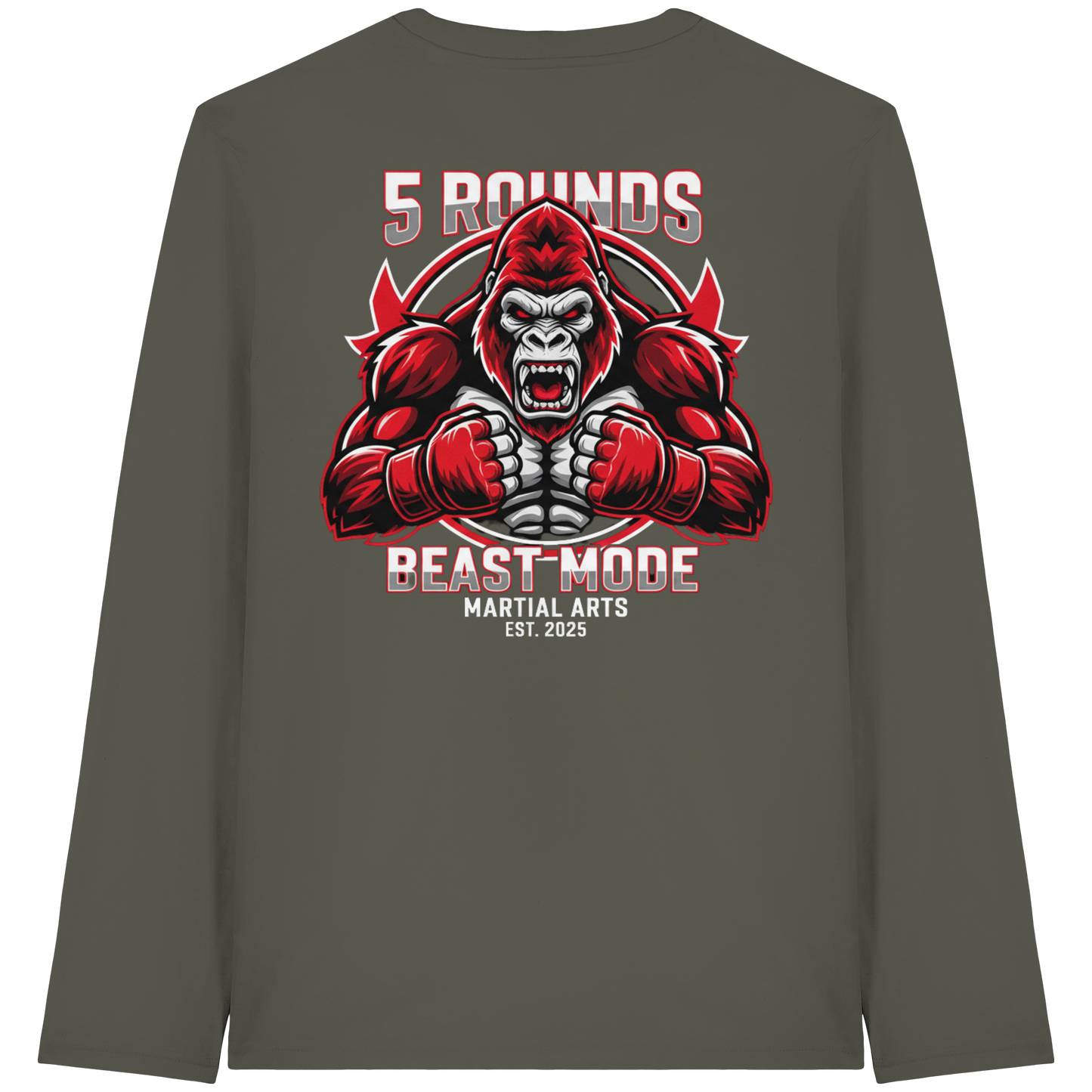 5 ROUNDS BEAST MODE Gorilla Organic Longsleeve