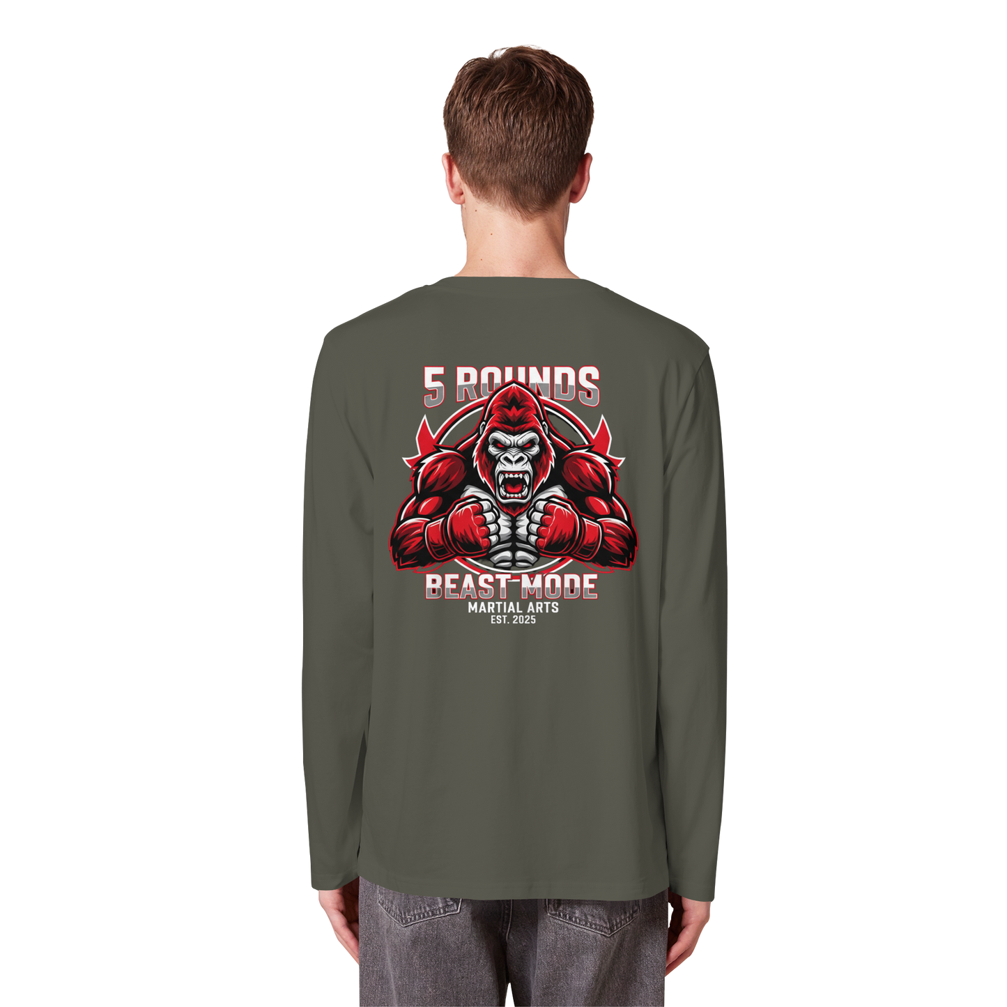5 ROUNDS BEAST MODE Gorilla Organic Longsleeve