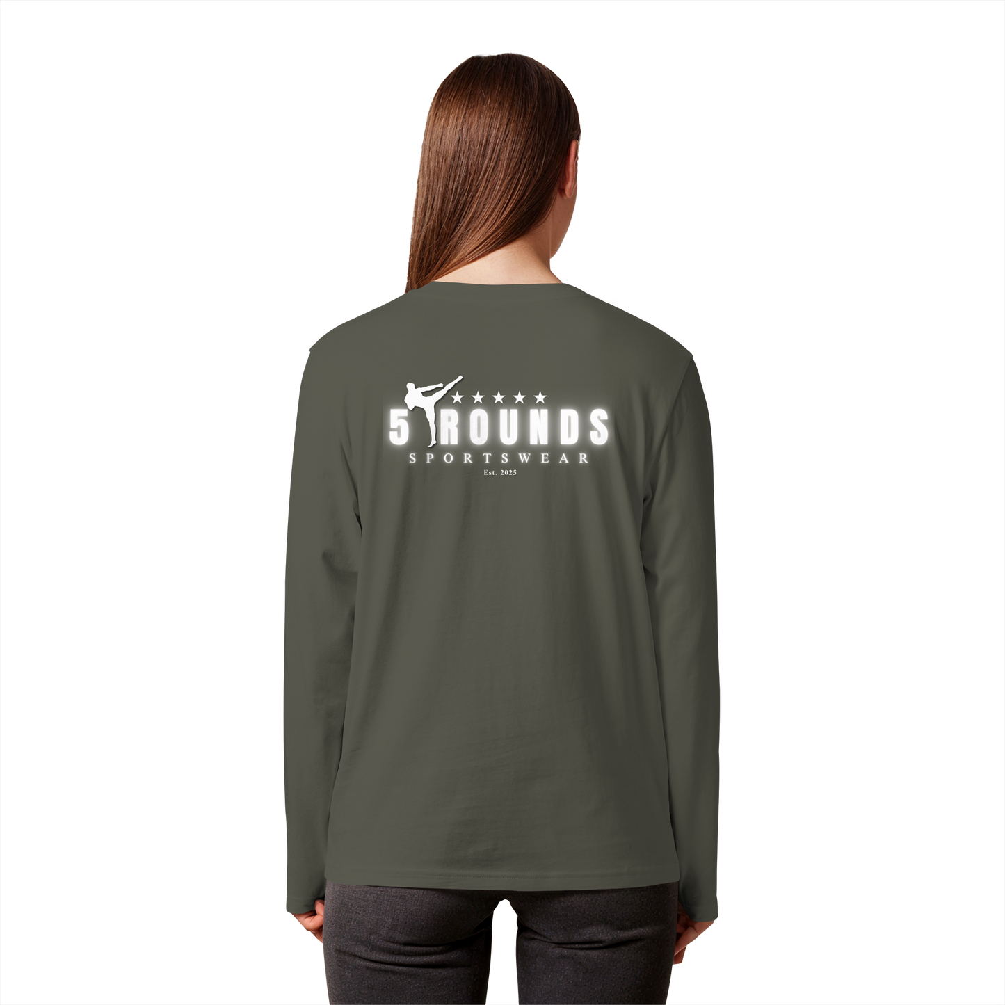 5 ROUNDS Organic Longsleeve T-Shirt – Premium Bio-Langarmshirt