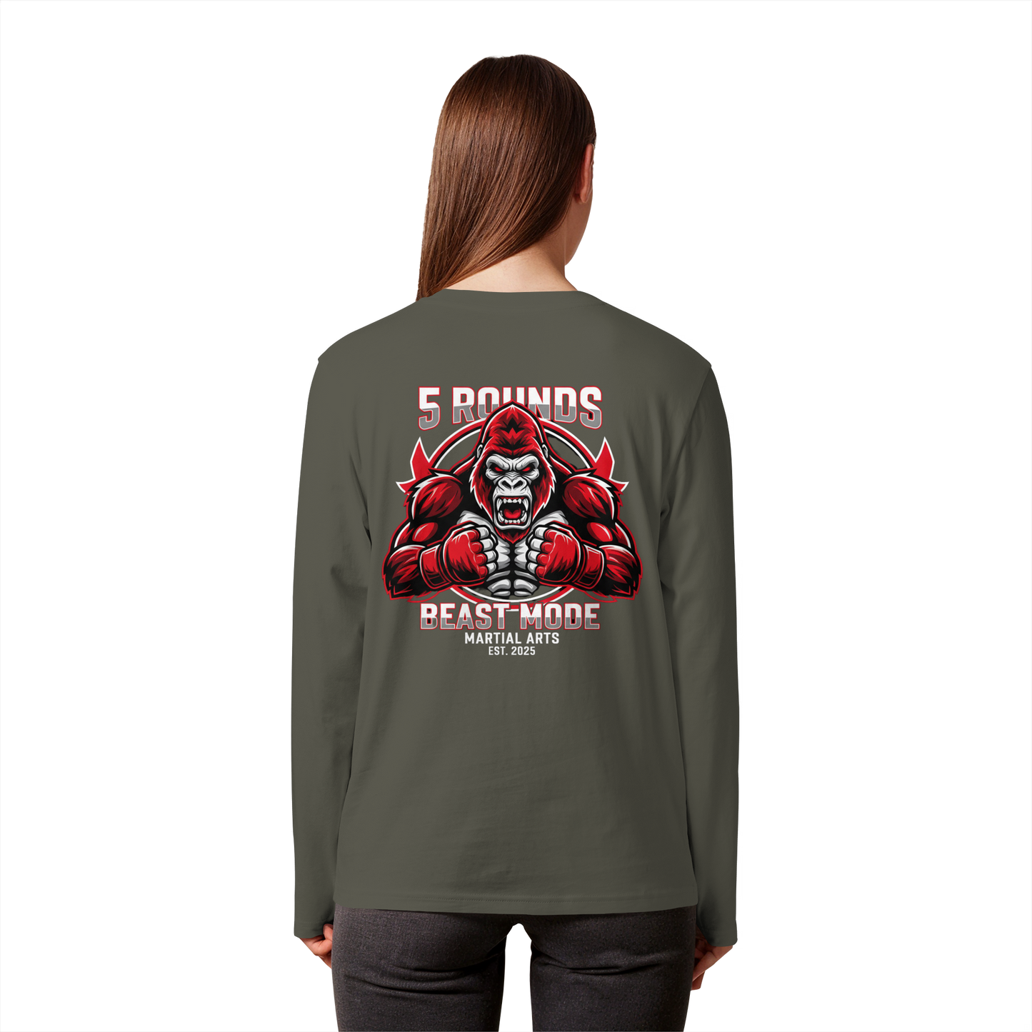 5 ROUNDS BEAST MODE Gorilla Organic Longsleeve