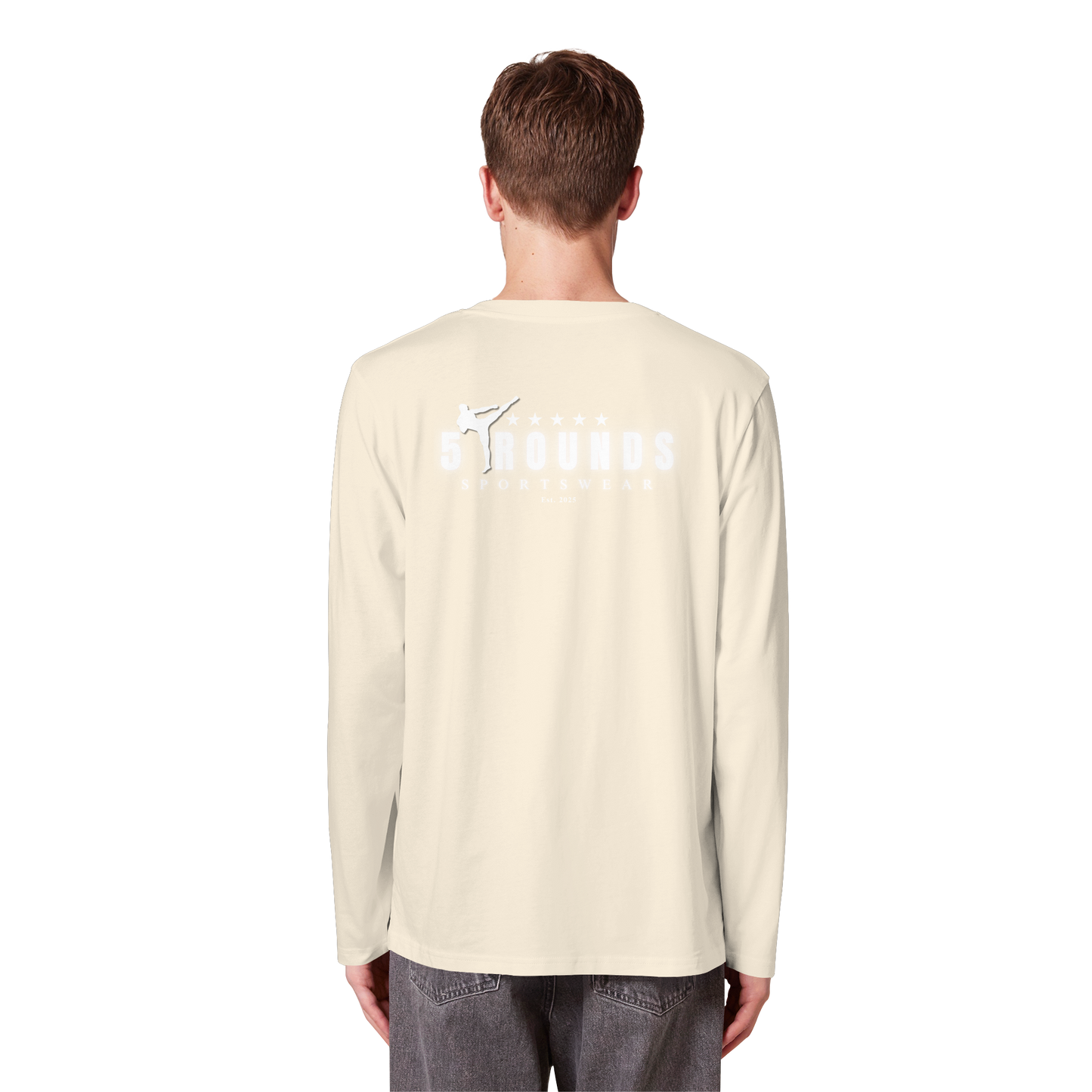 5 ROUNDS Organic Longsleeve T-Shirt – Premium Bio-Langarmshirt