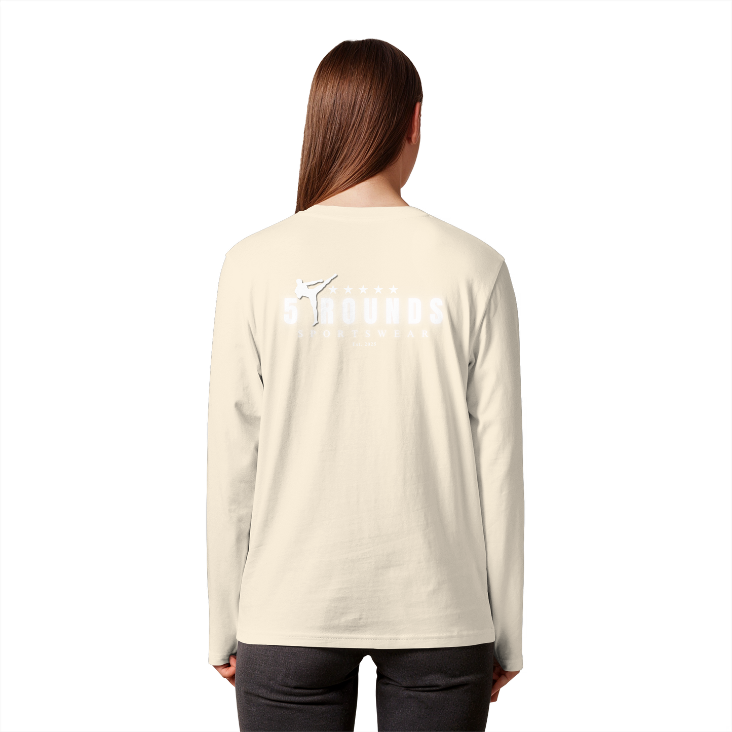 5 ROUNDS Organic Longsleeve T-Shirt – Premium Bio-Langarmshirt