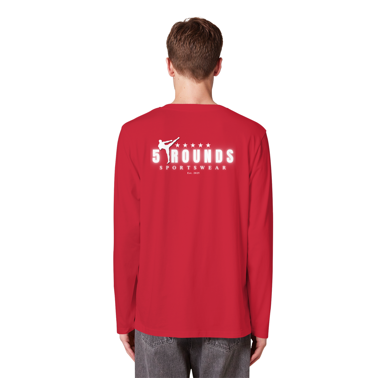 5 ROUNDS Organic Longsleeve T-Shirt – Premium Bio-Langarmshirt