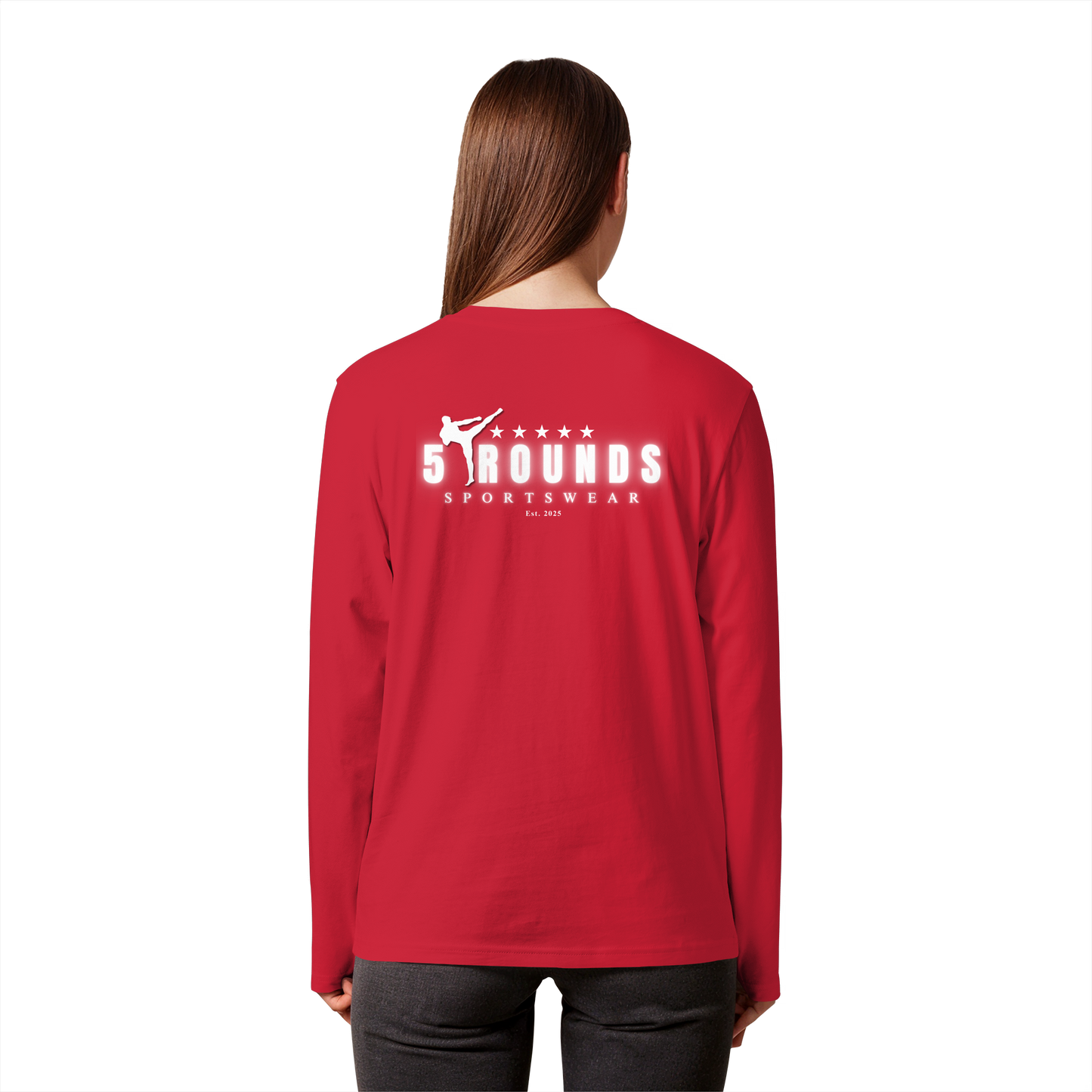 5 ROUNDS Organic Longsleeve T-Shirt – Premium Bio-Langarmshirt