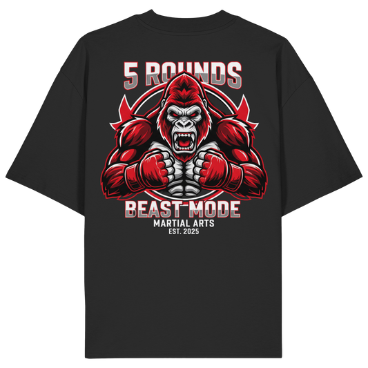 5 ROUNDS BEAST MODE Gorilla Organic Oversize Shirt