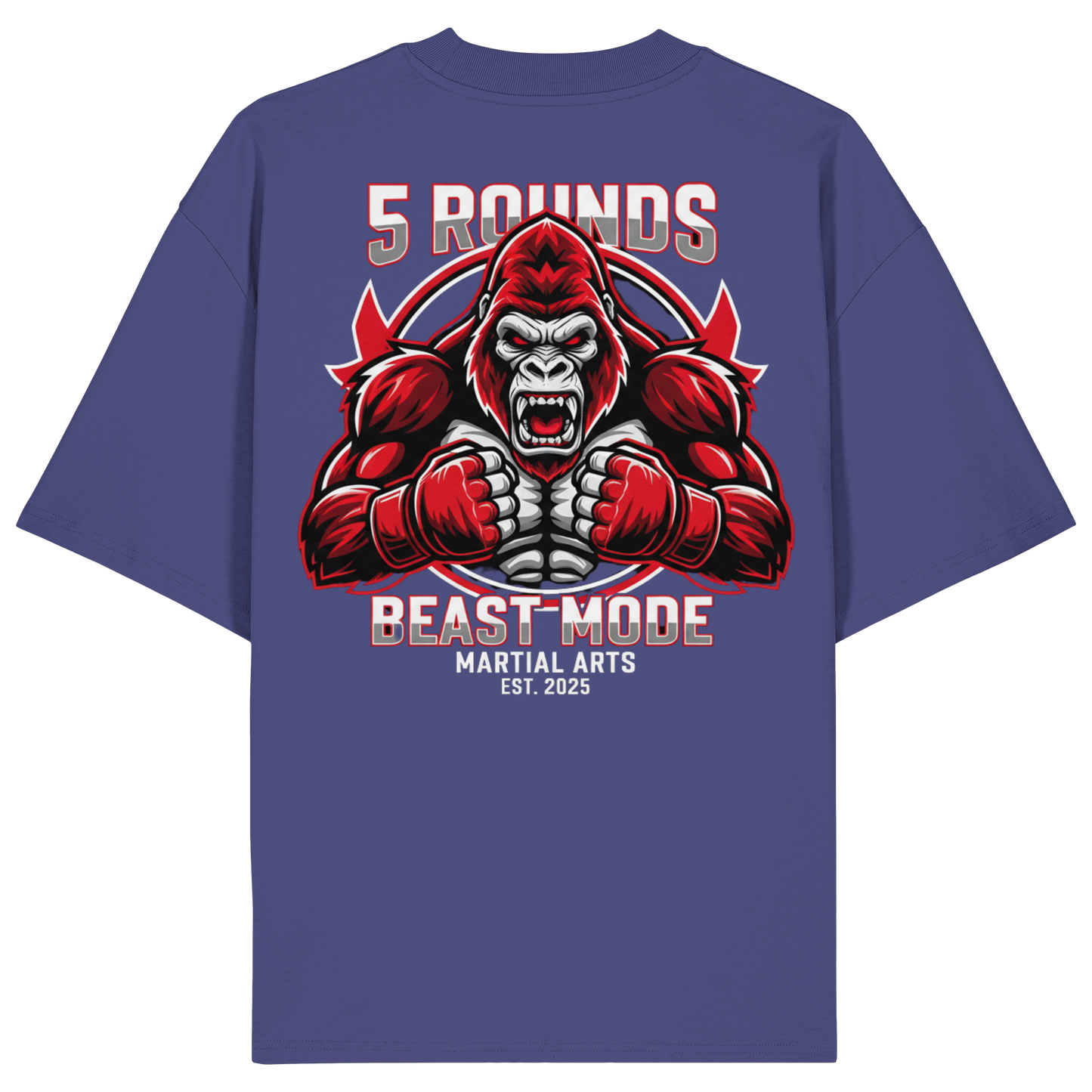 5 ROUNDS BEAST MODE Gorilla Organic Oversize Shirt