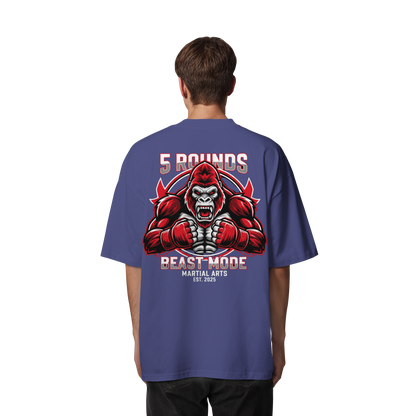 5 ROUNDS BEAST MODE Gorilla Organic Oversize Shirt