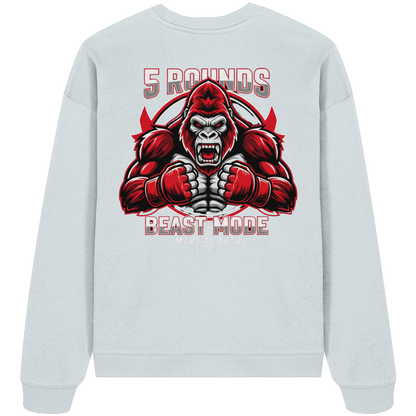 5 ROUNDS BEAST MODE Gorilla - Organic Oversize Sweatshirt