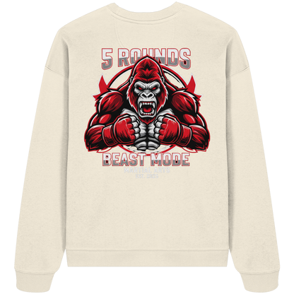 5 ROUNDS BEAST MODE Gorilla - Organic Oversize Sweatshirt