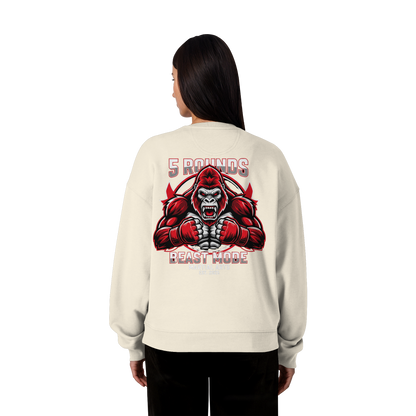 5 ROUNDS BEAST MODE Gorilla - Organic Oversize Sweatshirt