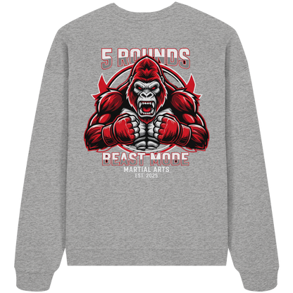 5 ROUNDS BEAST MODE Gorilla - Organic Oversize Sweatshirt
