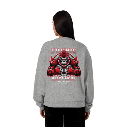 5 ROUNDS BEAST MODE Gorilla - Organic Oversize Sweatshirt