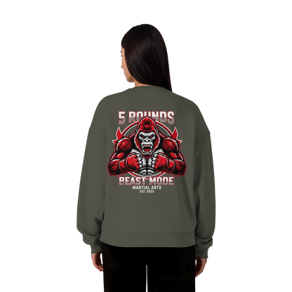 5 ROUNDS BEAST MODE Gorilla - Organic Oversize Sweatshirt