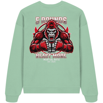 5 ROUNDS BEAST MODE Gorilla - Organic Oversize Sweatshirt