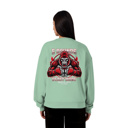 5 ROUNDS BEAST MODE Gorilla - Organic Oversize Sweatshirt