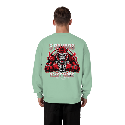 5 ROUNDS BEAST MODE Gorilla - Organic Oversize Sweatshirt