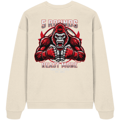 5 ROUNDS BEAST MODE Gorilla - Organic Oversize Sweatshirt
