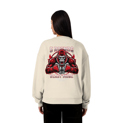 5 ROUNDS BEAST MODE Gorilla - Organic Oversize Sweatshirt