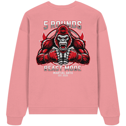 5 ROUNDS BEAST MODE Gorilla - Organic Oversize Sweatshirt