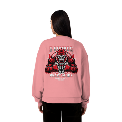 5 ROUNDS BEAST MODE Gorilla - Organic Oversize Sweatshirt