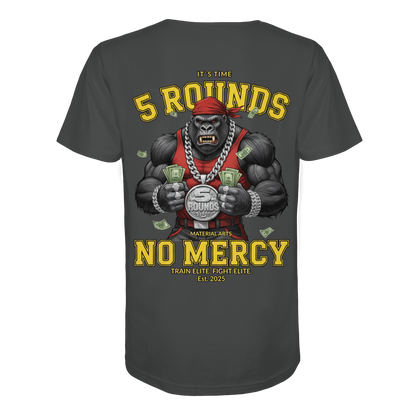 5 ROUNDS Gorilla Fighter T-Shirt - Premium Bio-Baumwolle mit DTF-Druck