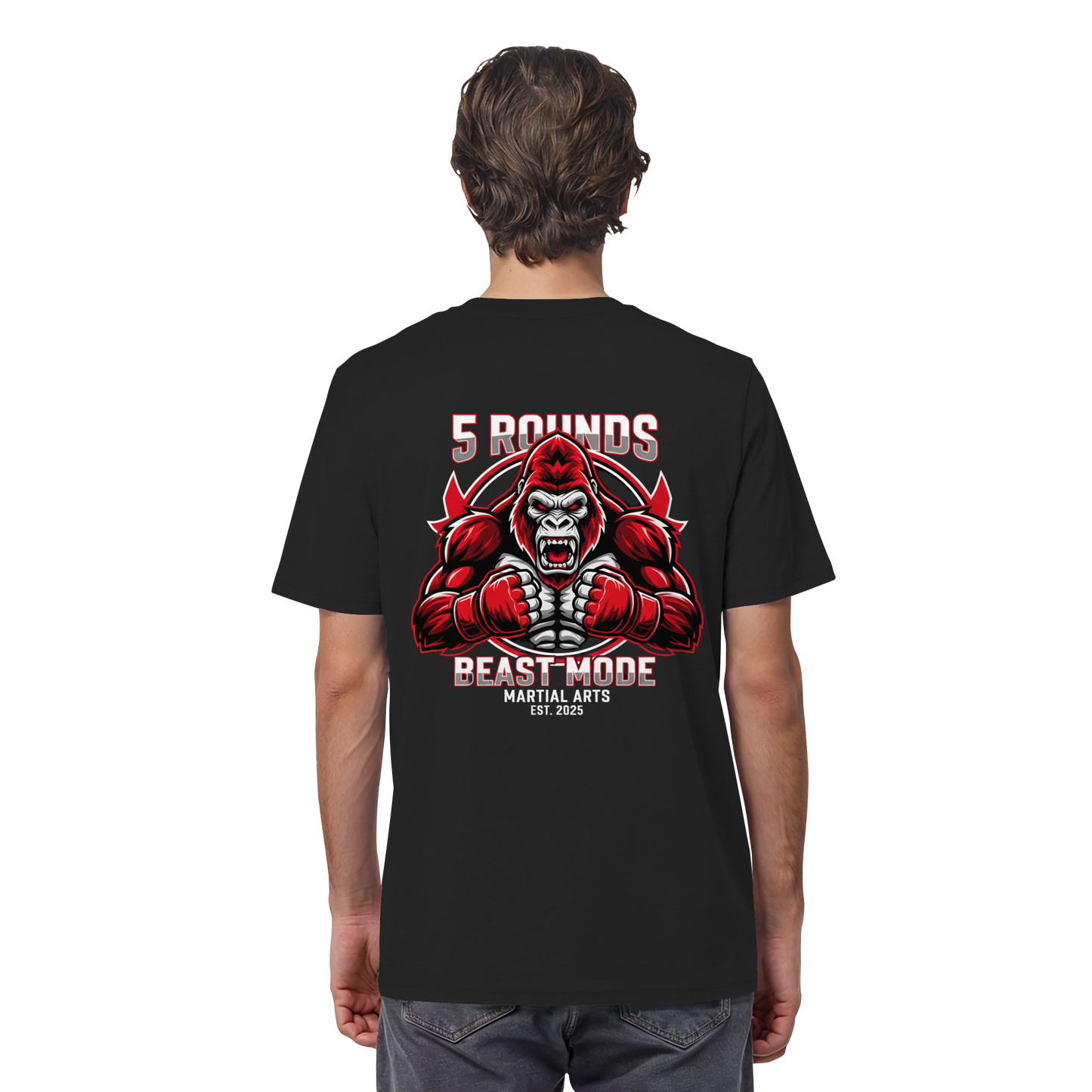 5 ROUNDS BEAST MODE Gorilla Organic Shirt