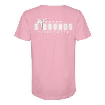 5 ROUNDS Logo Weis  - Organic Shirt