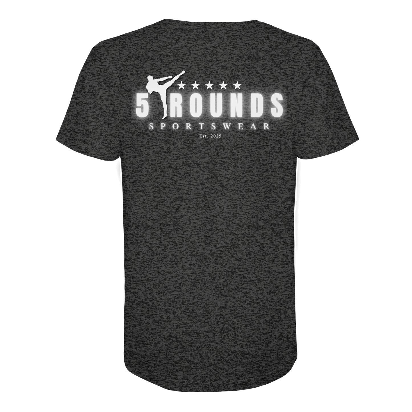 5 ROUNDS Logo Weis  - Organic Shirt