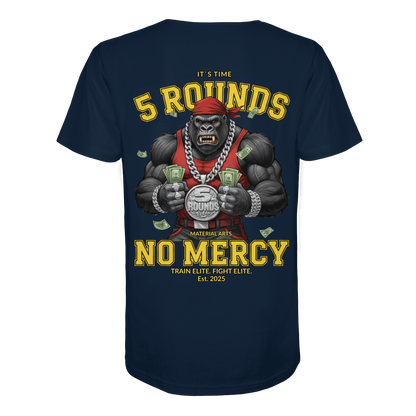5 ROUNDS Gorilla Fighter T-Shirt - Premium Bio-Baumwolle mit DTF-Druck