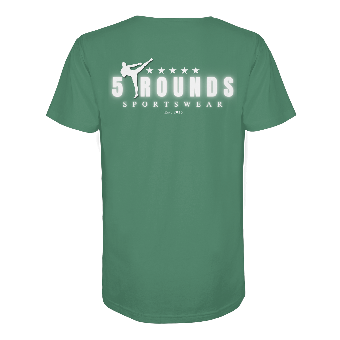 5 ROUNDS Logo Weis  - Organic Shirt