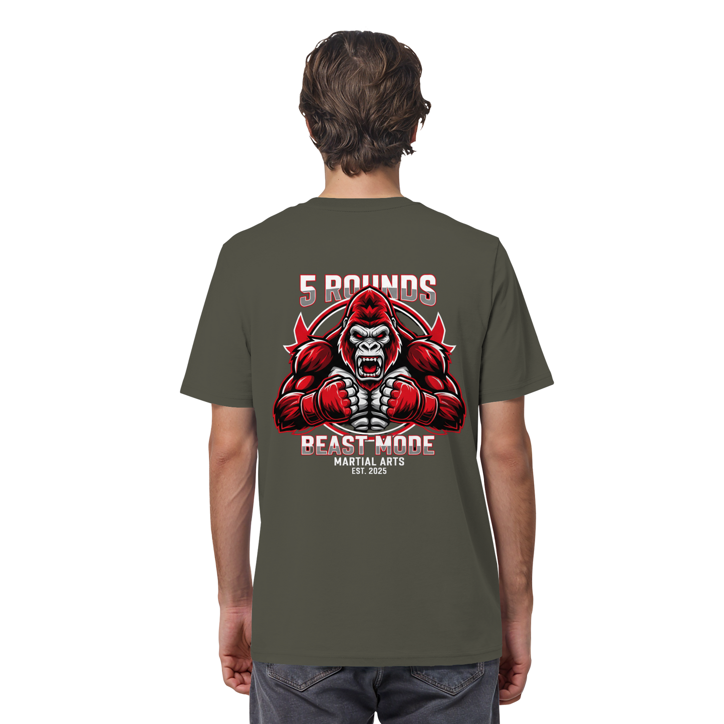 5 ROUNDS BEAST MODE Gorilla Organic Shirt