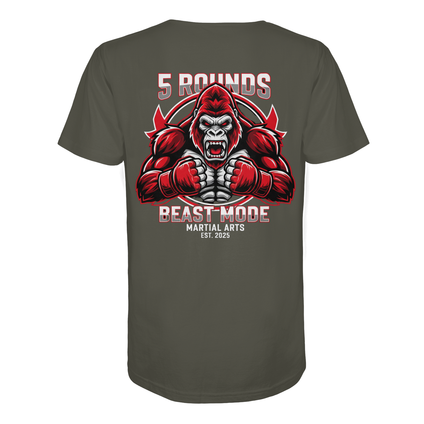 5 ROUNDS BEAST MODE Gorilla Organic Shirt