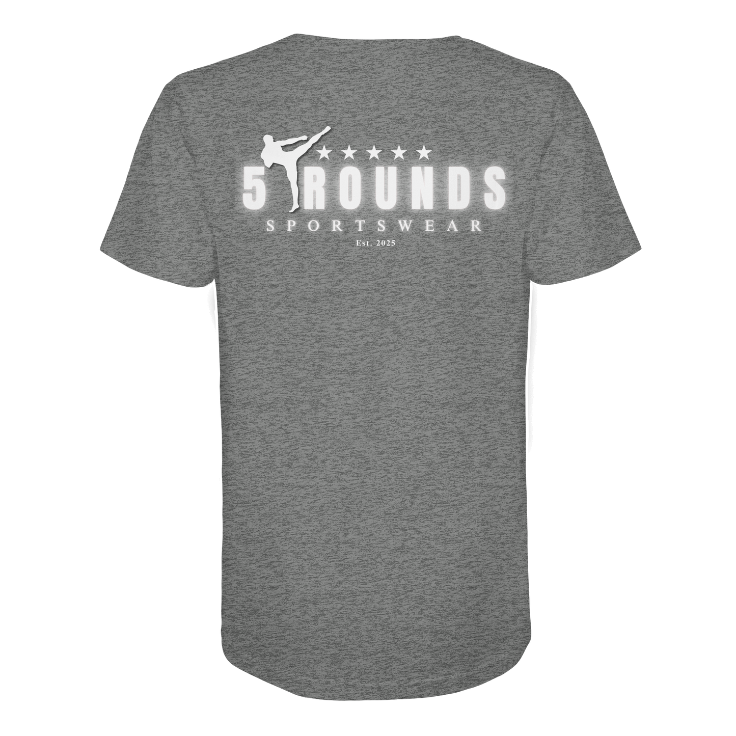 5 ROUNDS Logo Weis  - Organic Shirt