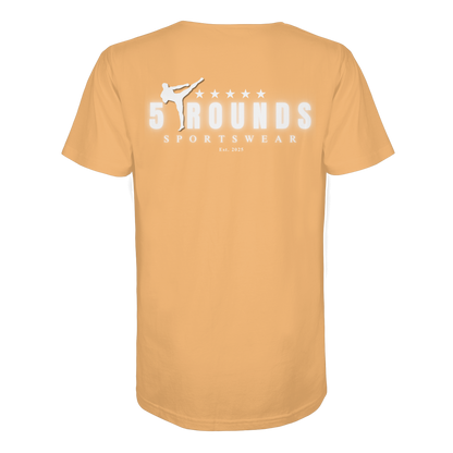 5 ROUNDS Logo Weis  - Organic Shirt