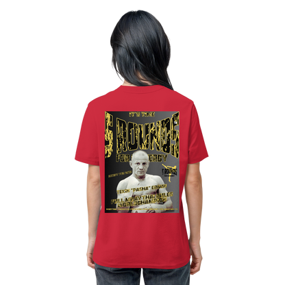 5 ROUNDS Bio T-Shirt Rot – Tekin Pasha Ergun Motiv | MMA Boxing Kampfsport Shirt