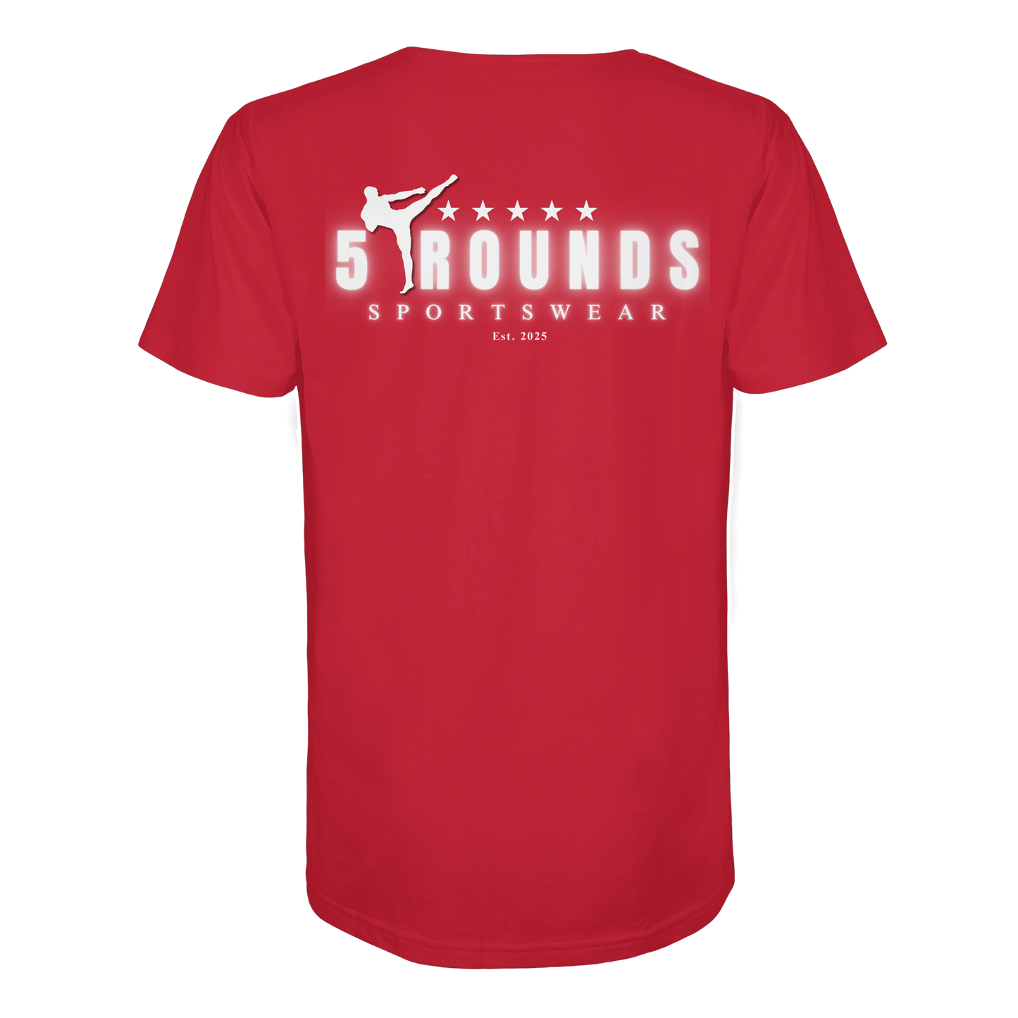 5 ROUNDS Logo Weis  - Organic Shirt