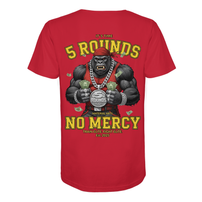 5 ROUNDS Gorilla Fighter T-Shirt - Premium Bio-Baumwolle mit DTF-Druck