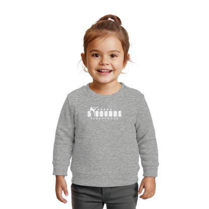 5 ROUNDS Logo Weis  - Baby Organic Sweatshirt