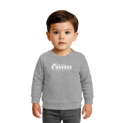 5 ROUNDS Logo Weis  - Baby Organic Sweatshirt