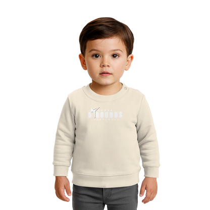 5 ROUNDS Logo Weis  - Baby Organic Sweatshirt